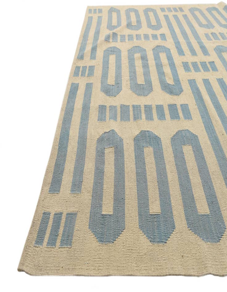 Detail image of  5' 7 x 7' 9  Hand Woven Kilim Modern Wool Rug