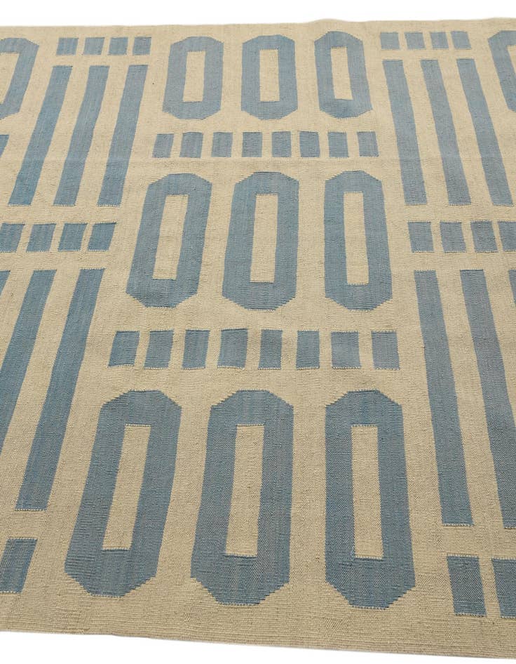 Detail image of  5' 7 x 7' 9  Hand Woven Kilim Modern Wool Rug