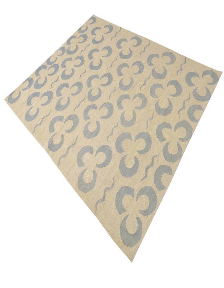 Detail image of  5' 10 x 7' 10  Hand Woven Kilim Modern Wool Rug