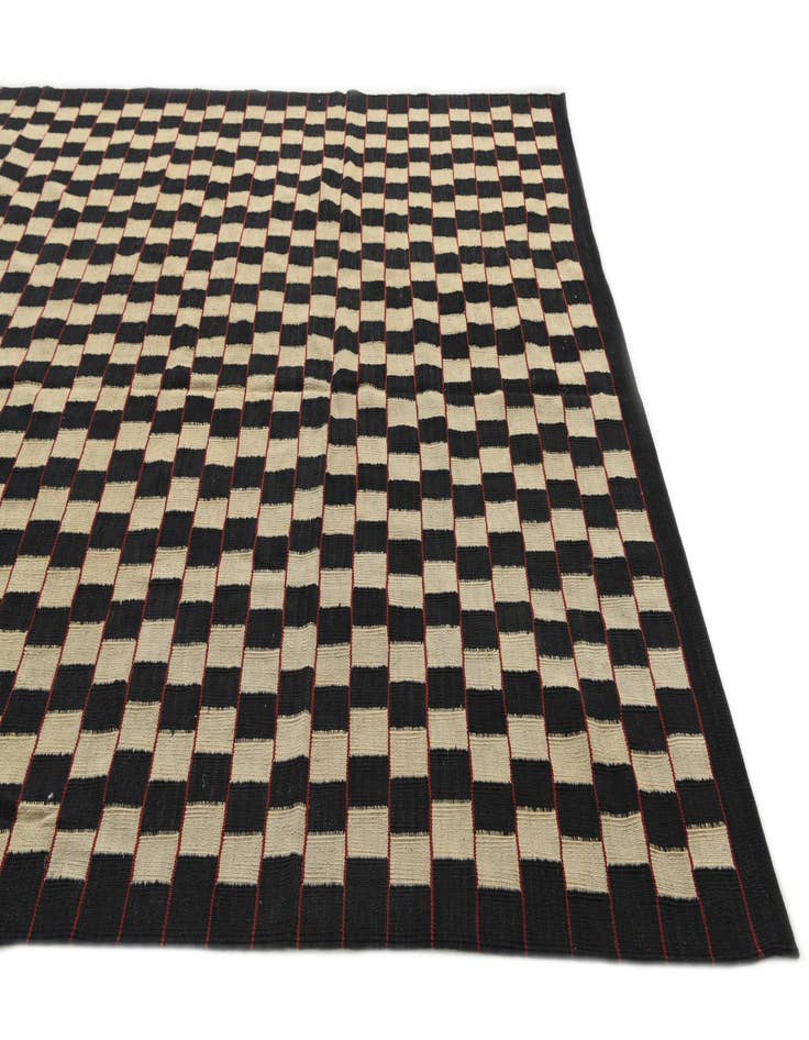 Detail image of  6' 9 x 9' 6  Hand Woven Kilim Modern Wool Rug
