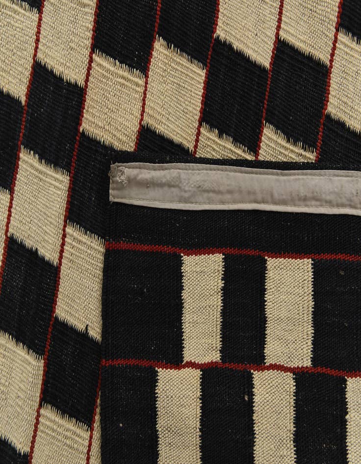 Detail image of  6' 9 x 9' 6  Hand Woven Kilim Modern Wool Rug