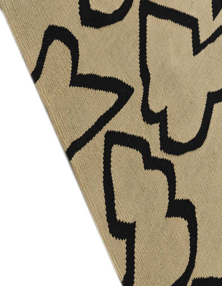 Detail image of  5' 1 x 6' 5  Hand Woven Kilim Modern Wool Rug