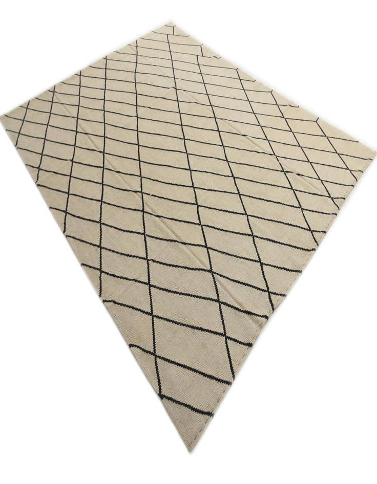 Detail image of  8' 3 x 9' 10  Hand Woven Kilim Modern Wool Rug