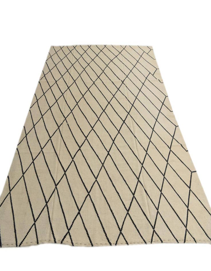 Detail image of  8' 3 x 9' 10  Hand Woven Kilim Modern Wool Rug