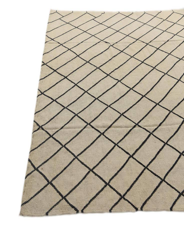 Detail image of  8' 3 x 9' 10  Hand Woven Kilim Modern Wool Rug