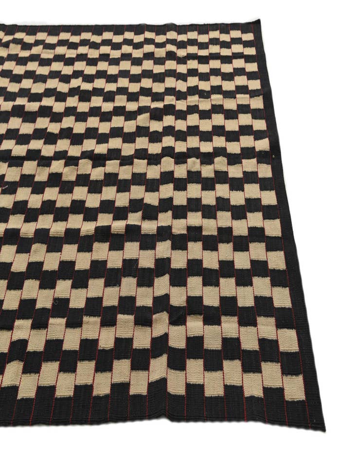 Detail image of  5' 8 x 7' 6  Hand Woven Kilim Modern Wool Rug