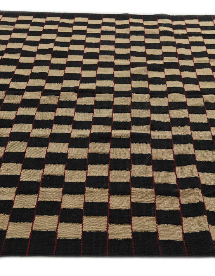 Detail image of  5' 8 x 7' 6  Hand Woven Kilim Modern Wool Rug