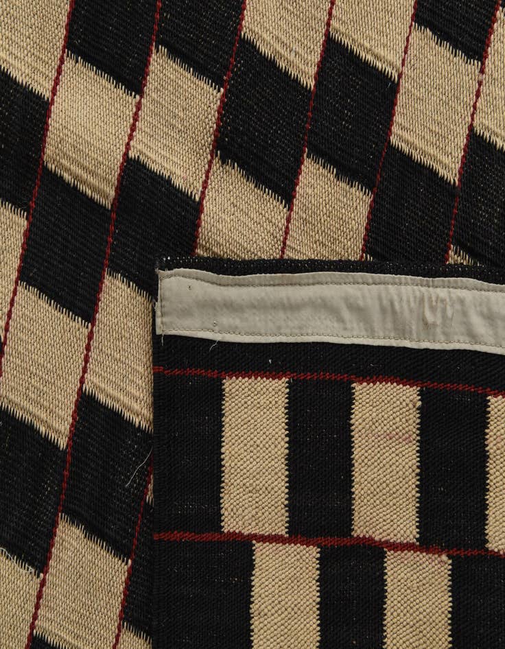 Detail image of  5' 8 x 7' 6  Hand Woven Kilim Modern Wool Rug