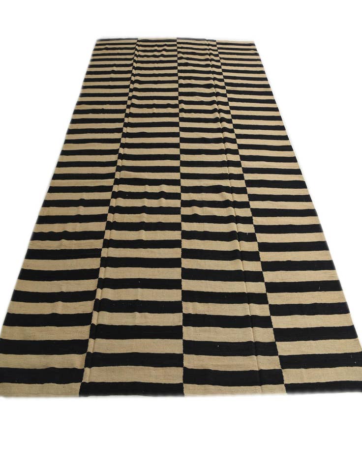 Detail image of  8' 9 x 11' 2  Hand Woven Kilim Modern Wool Rug