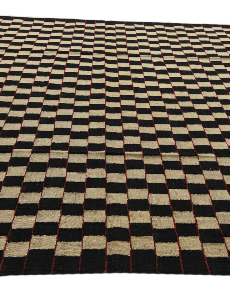 Detail image of  8' 1 x 9' 8  Hand Woven Kilim Modern Wool Rug