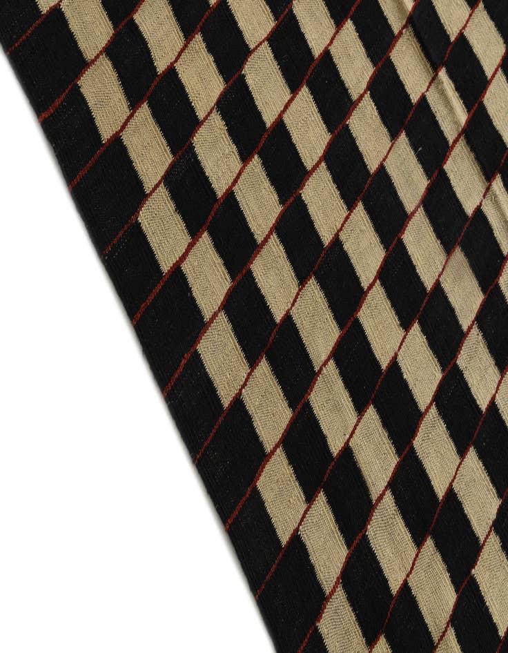 Detail image of  8' 1 x 9' 8  Hand Woven Kilim Modern Wool Rug