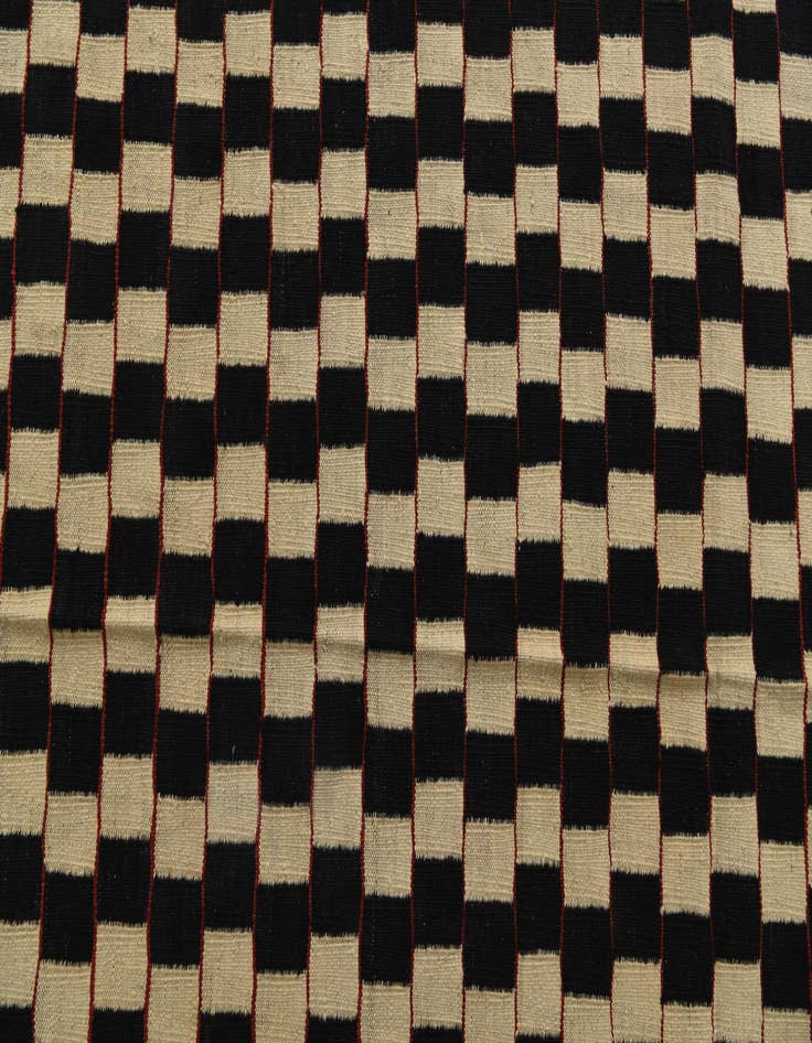 Detail image of  8' 1 x 9' 8  Hand Woven Kilim Modern Wool Rug