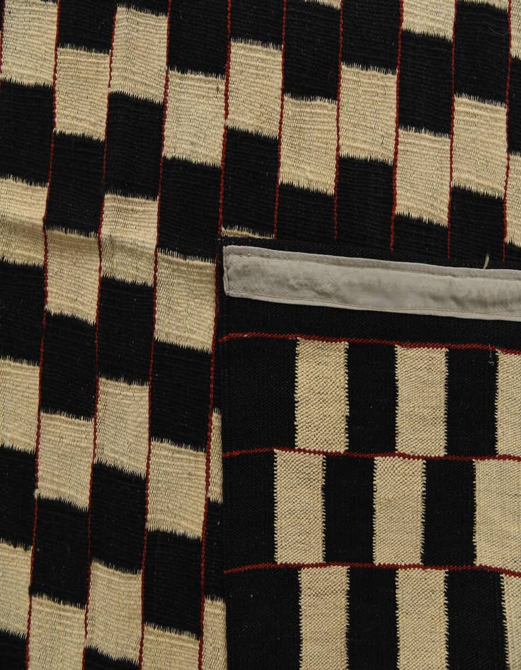 Detail image of  8' 1 x 9' 8  Hand Woven Kilim Modern Wool Rug