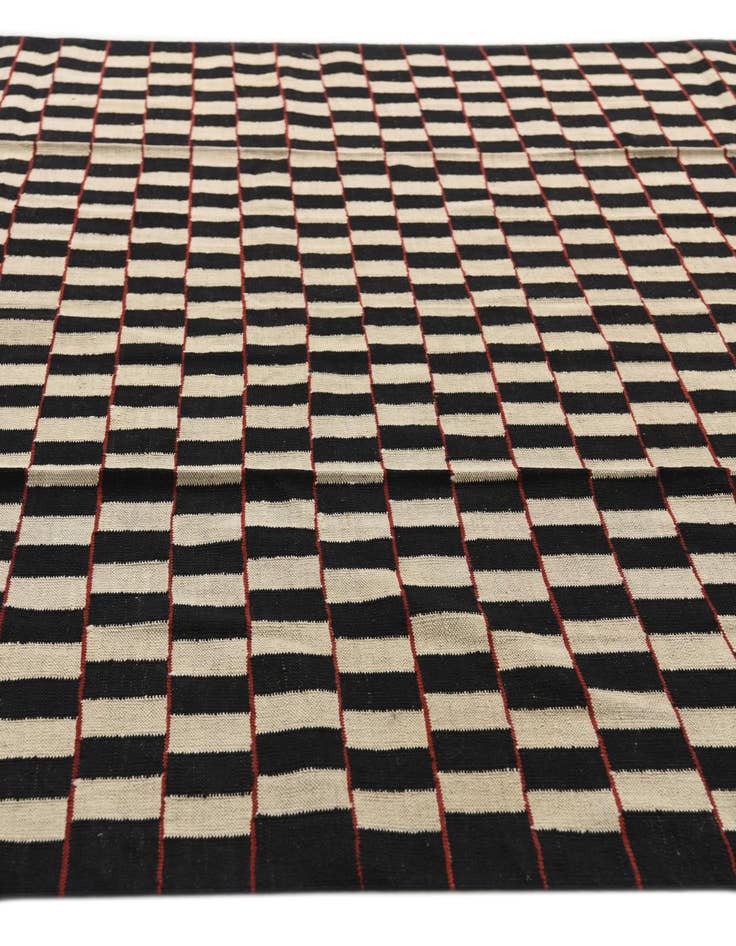 Detail image of  8' 1 x 9' 9  Hand Woven Kilim Modern Wool Rug