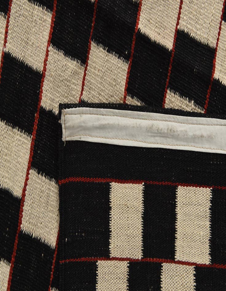 Detail image of  8' 1 x 9' 9  Hand Woven Kilim Modern Wool Rug