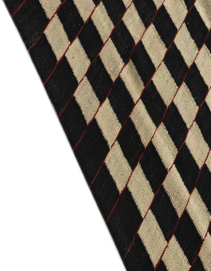 Detail image of  5' 8 x 7' 6  Hand Woven Kilim Modern Wool Rug