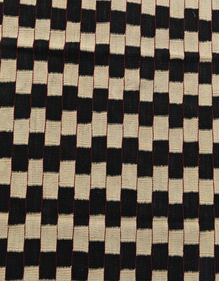 Detail image of  5' 7 x 7' 4  Hand Woven Kilim Modern Wool Rug
