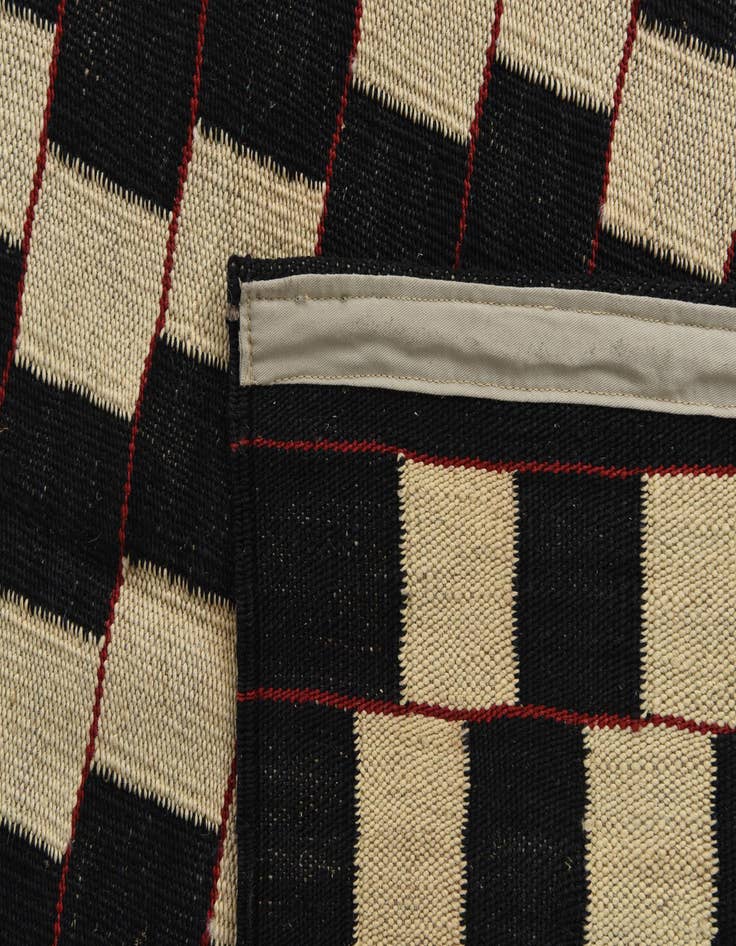 Detail image of  5' 7 x 7' 4  Hand Woven Kilim Modern Wool Rug
