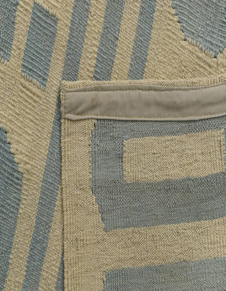 Detail image of  4' 10 x 6' 10  Hand Woven Kilim Modern Wool Rug