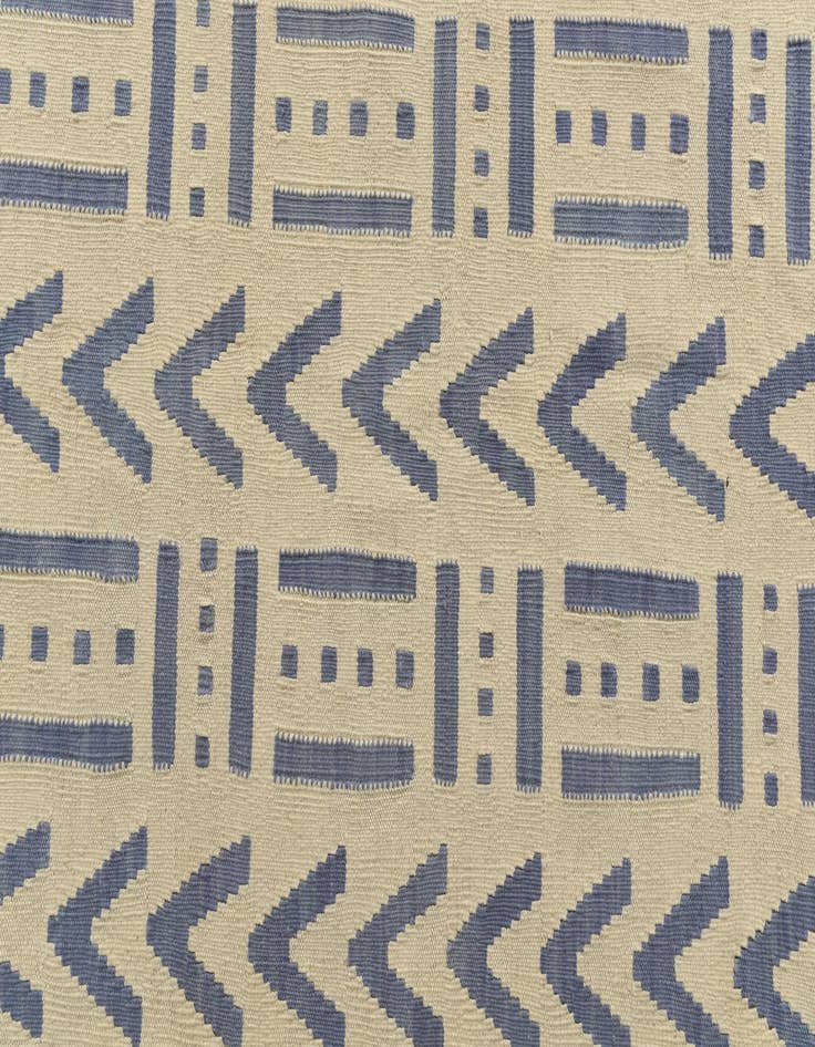 Detail image of  5' 1 x 6' 8  Hand Woven Kilim Modern Wool Rug