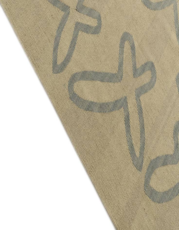 Detail image of  5' 8 x 8'  Hand Woven Kilim Modern Wool Rug