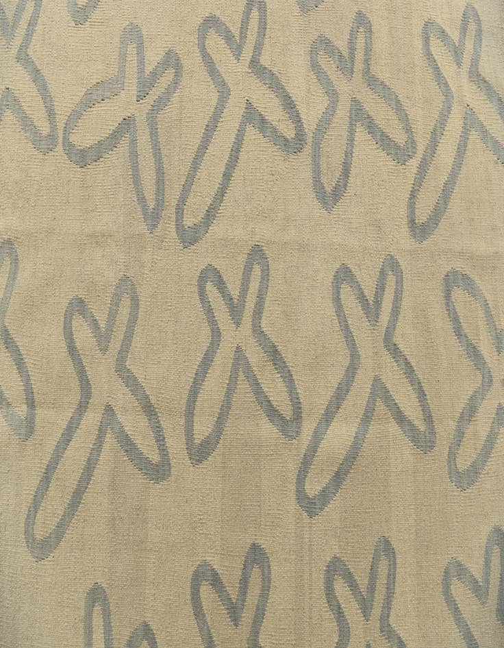 Detail image of  5' 8 x 8'  Hand Woven Kilim Modern Wool Rug