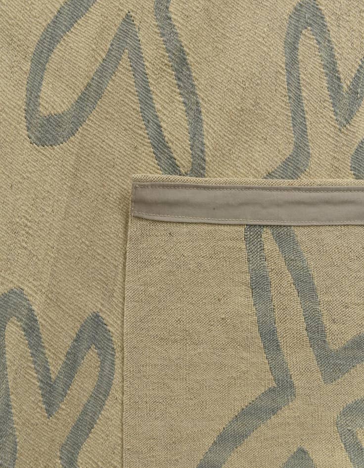 Detail image of  5' 8 x 8'  Hand Woven Kilim Modern Wool Rug