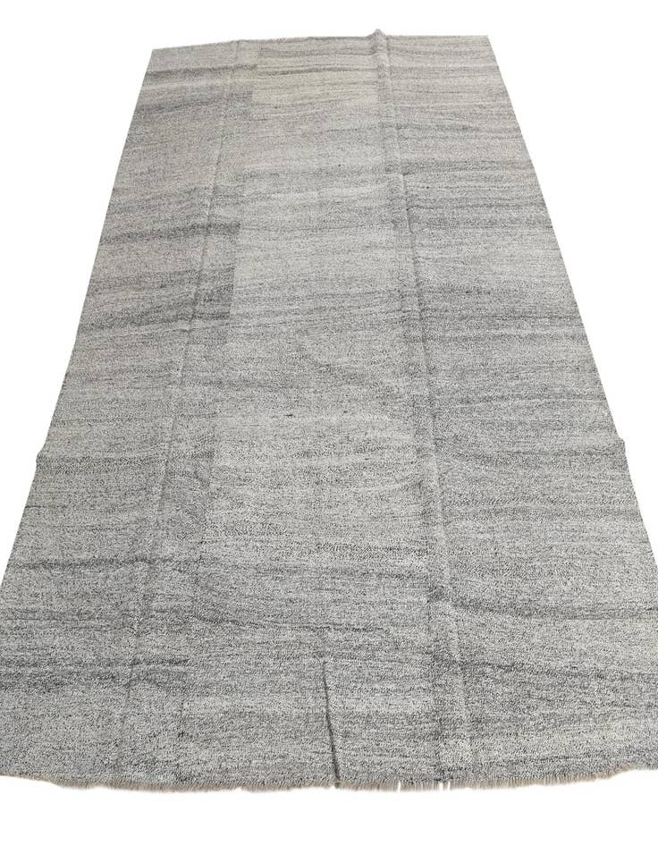 Detail image of  8' 1 x 9' 8  Hand Woven Kilim Modern Wool Rug