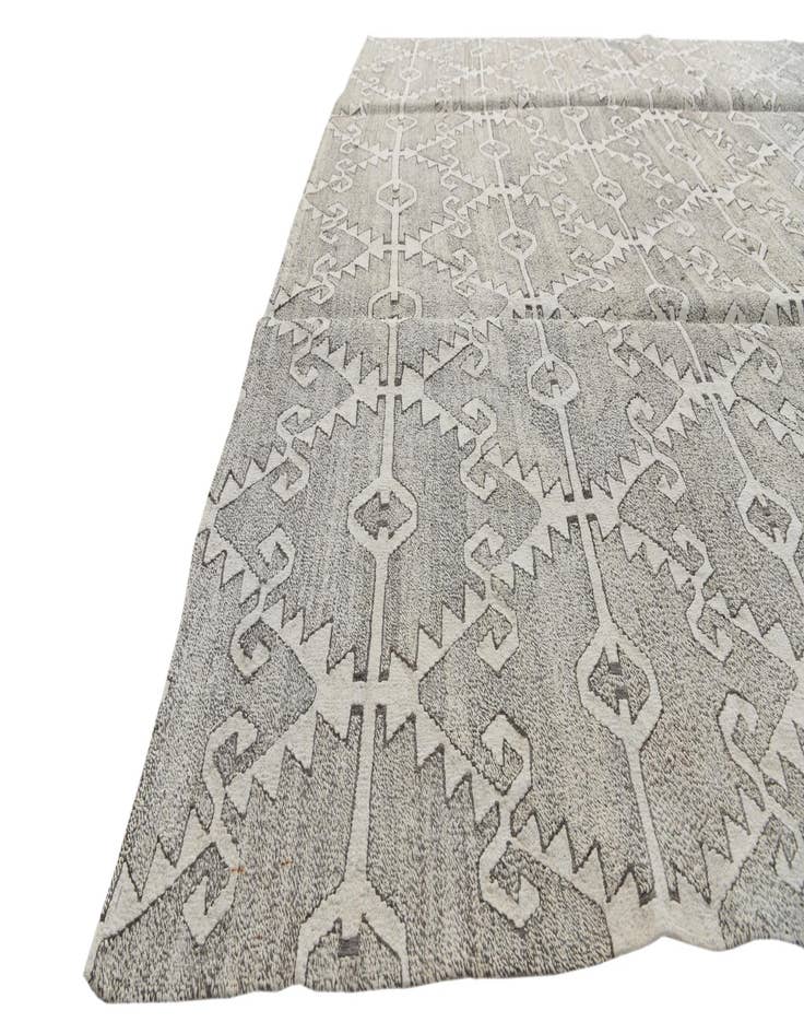 Detail image of  10' x 12' 8  Hand Woven Kilim Modern Wool Rug