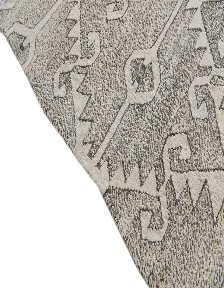 Detail image of  10' x 12' 8  Hand Woven Kilim Modern Wool Rug