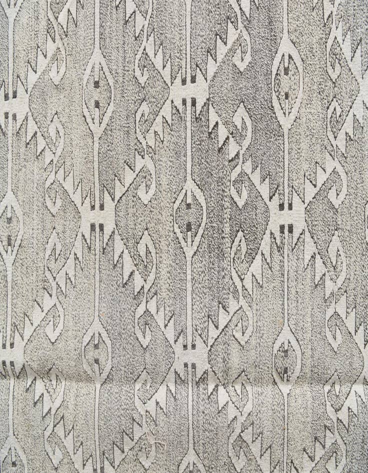 Detail image of  10' x 12' 8  Hand Woven Kilim Modern Wool Rug