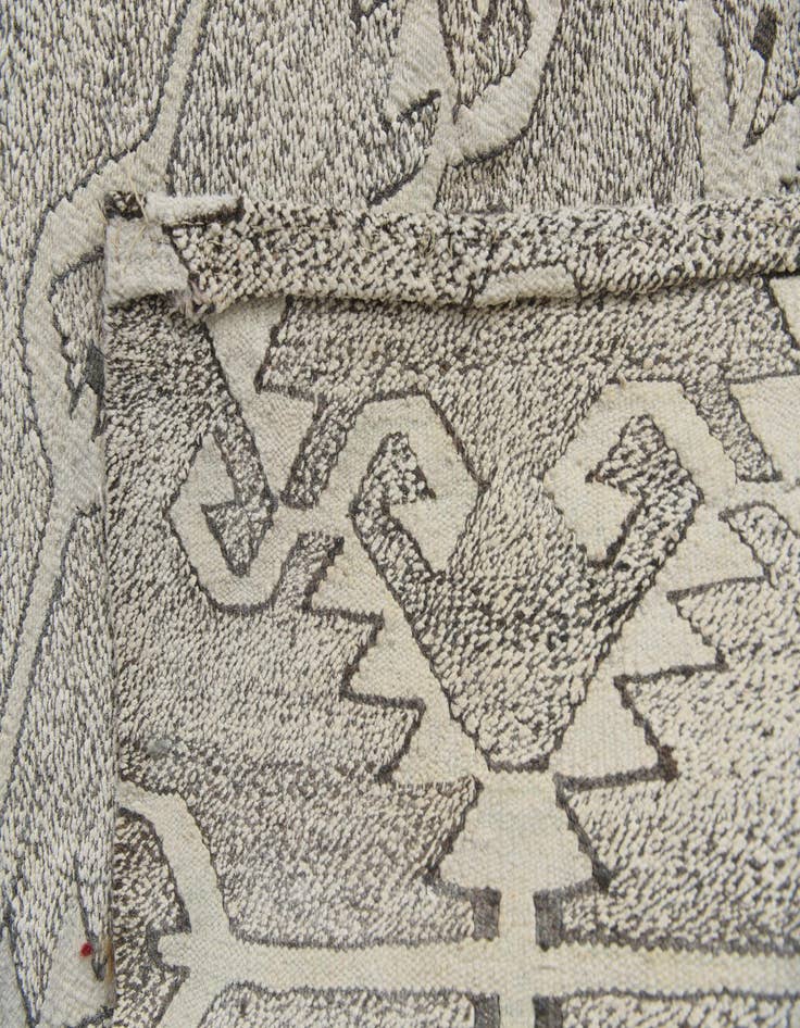 Detail image of  10' x 12' 8  Hand Woven Kilim Modern Wool Rug