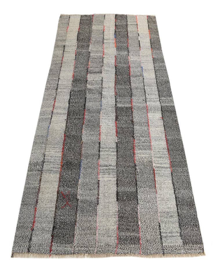 Detail image of  5' 6 x 7' 3  Hand Woven Kilim Modern Wool Rug