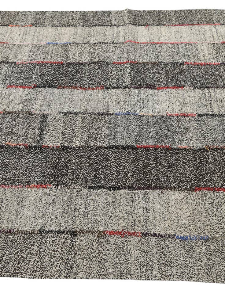 Detail image of  5' 6 x 7' 3  Hand Woven Kilim Modern Wool Rug