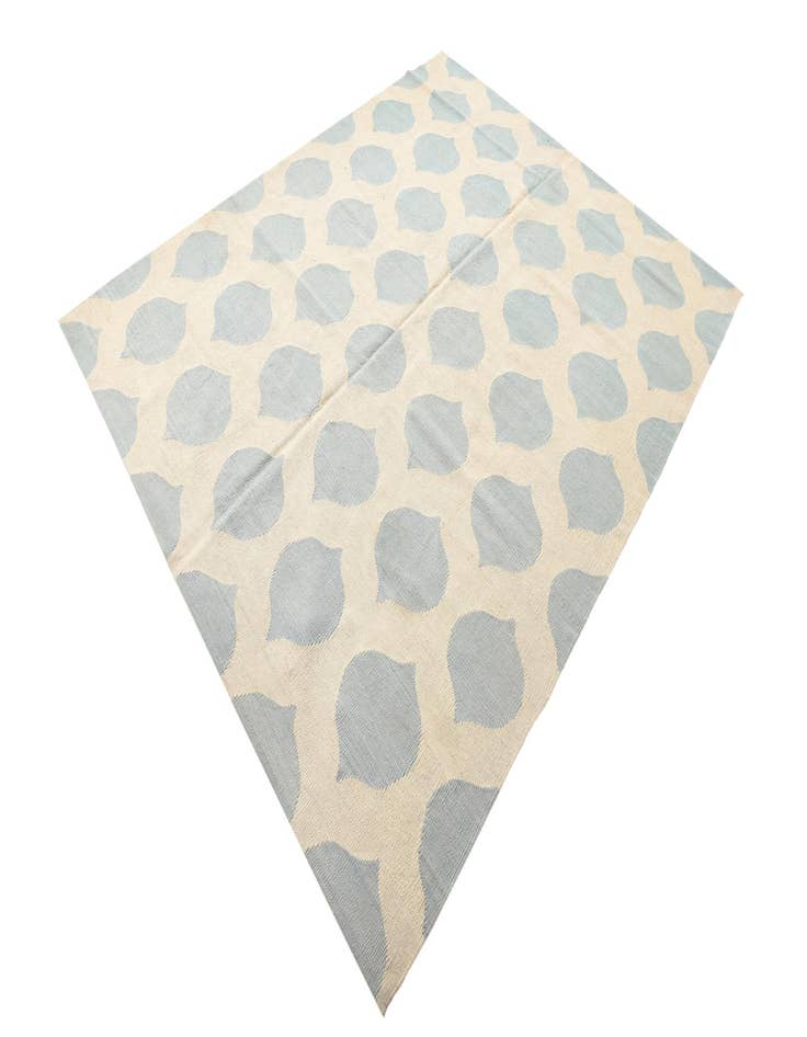 Detail image of  6' 2 x 7' 10  Hand Woven Kilim Modern Wool Rug