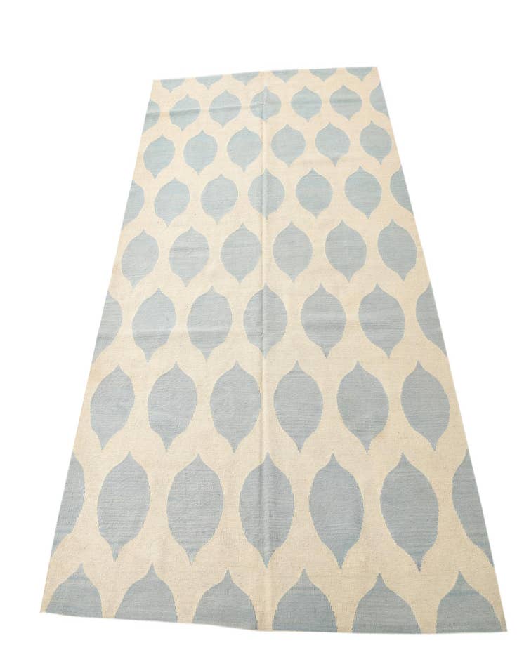 Detail image of  6' 2 x 7' 10  Hand Woven Kilim Modern Wool Rug