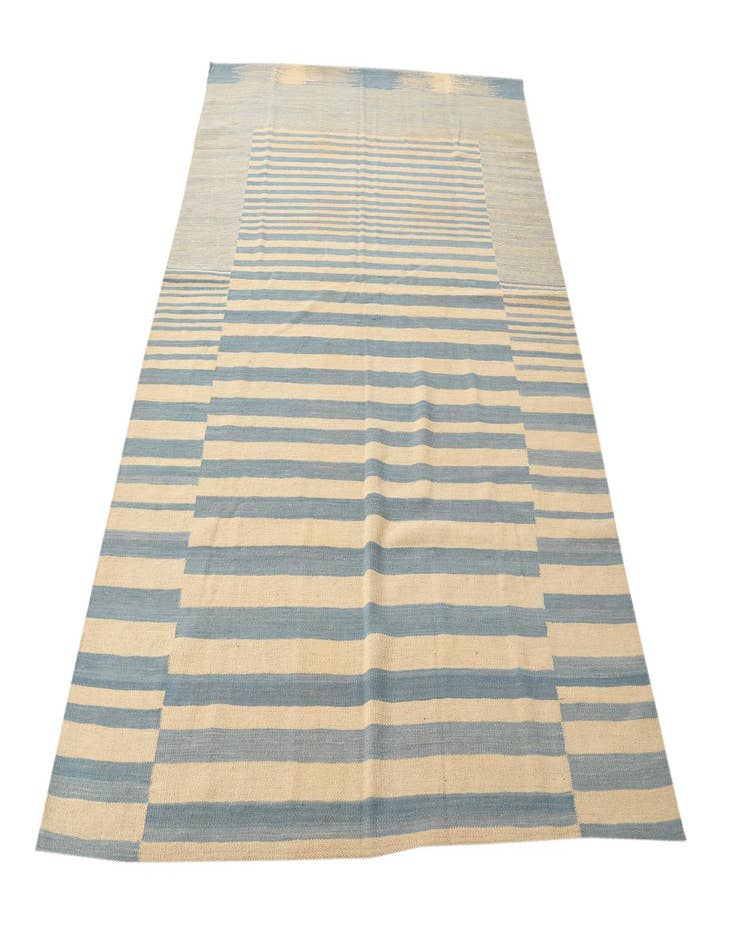 Detail image of  5' 7 x 7' 4  Hand Woven Kilim Modern Wool Rug