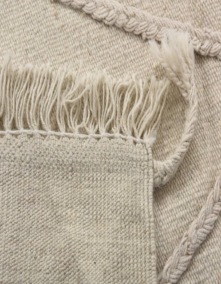 Detail image of  3' 5 x 4' 11  Hand Woven Kilim Modern Wool Rug