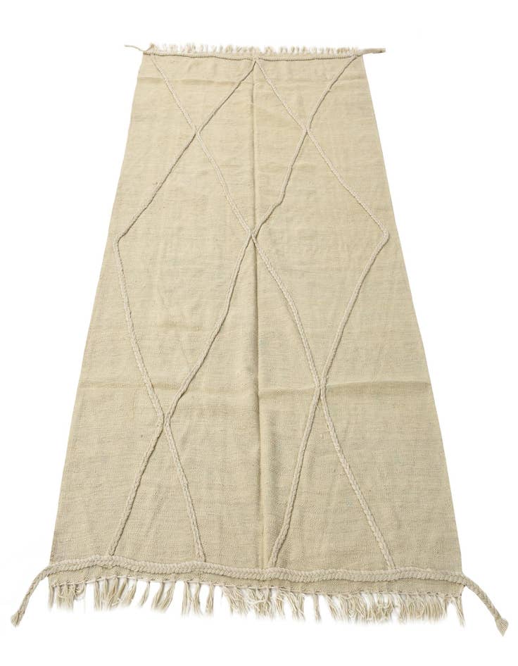 Detail image of  4' x 5' 10  Hand Woven Kilim Modern Wool Rug