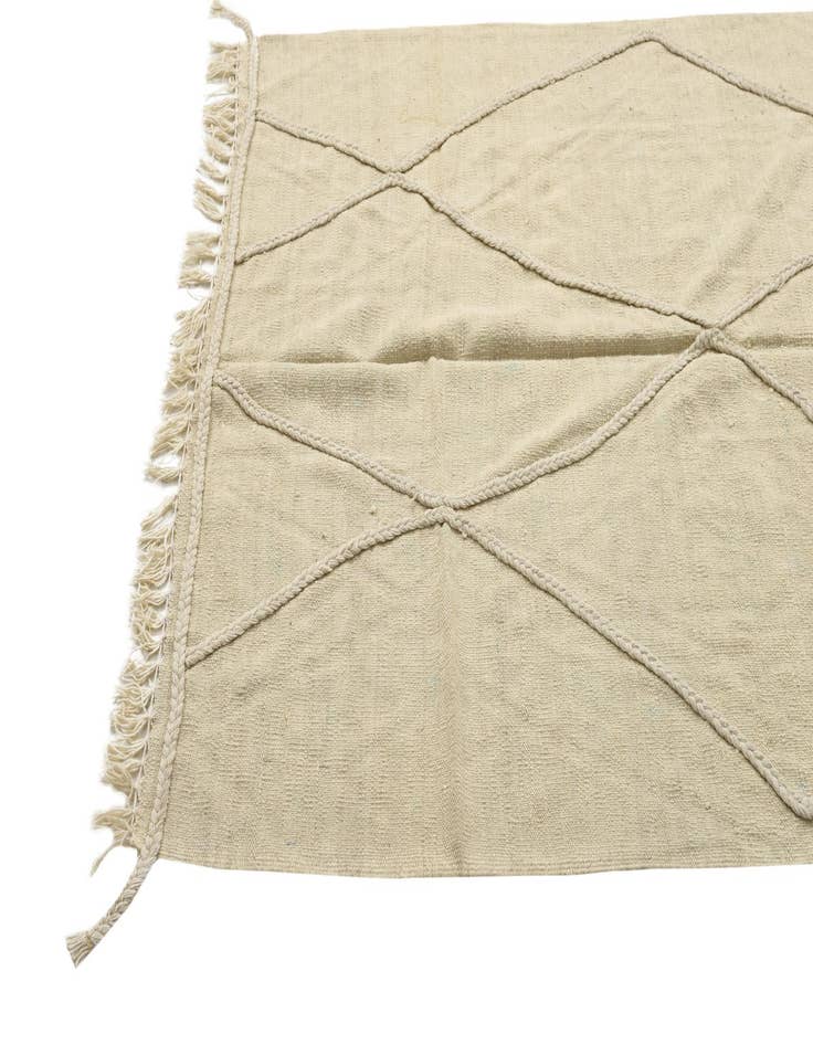 Detail image of  4' x 5' 10  Hand Woven Kilim Modern Wool Rug