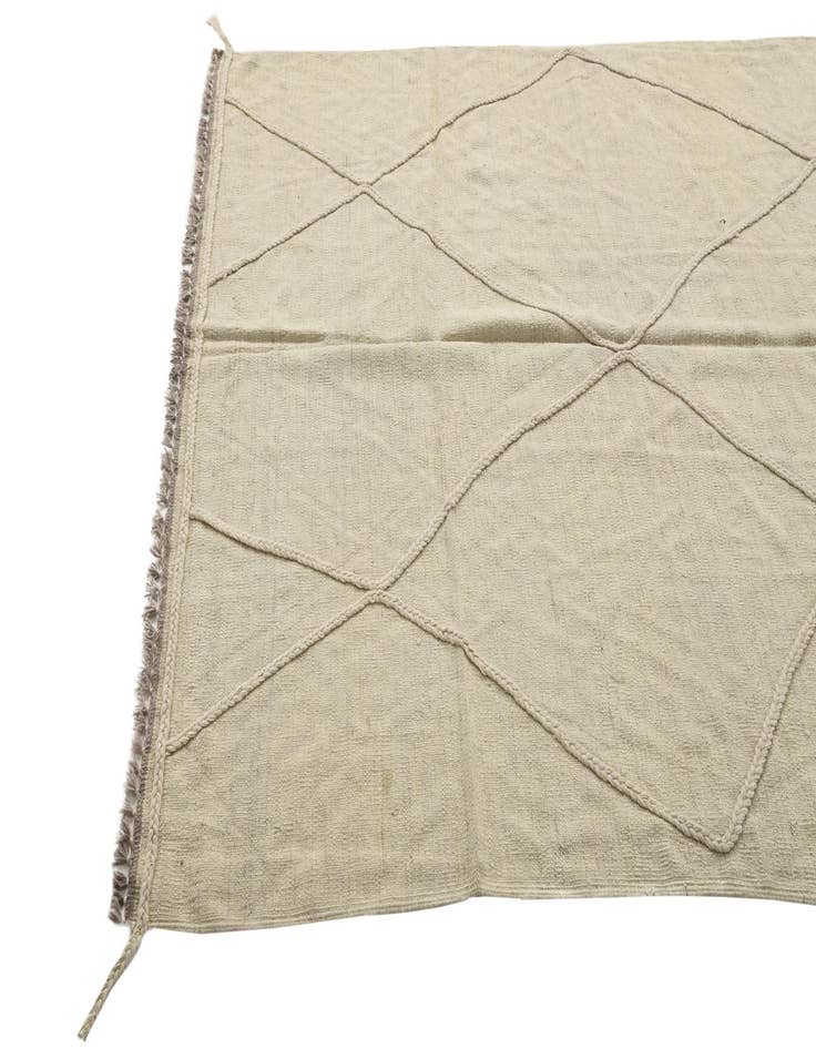 Detail image of  5' 1 x 6' 4  Hand Woven Kilim Modern Wool Rug