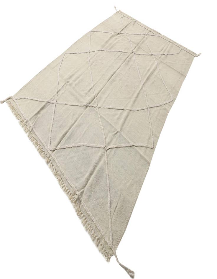 Detail image of  5' 6 x 7' 10  Hand Woven Kilim Modern Wool Rug