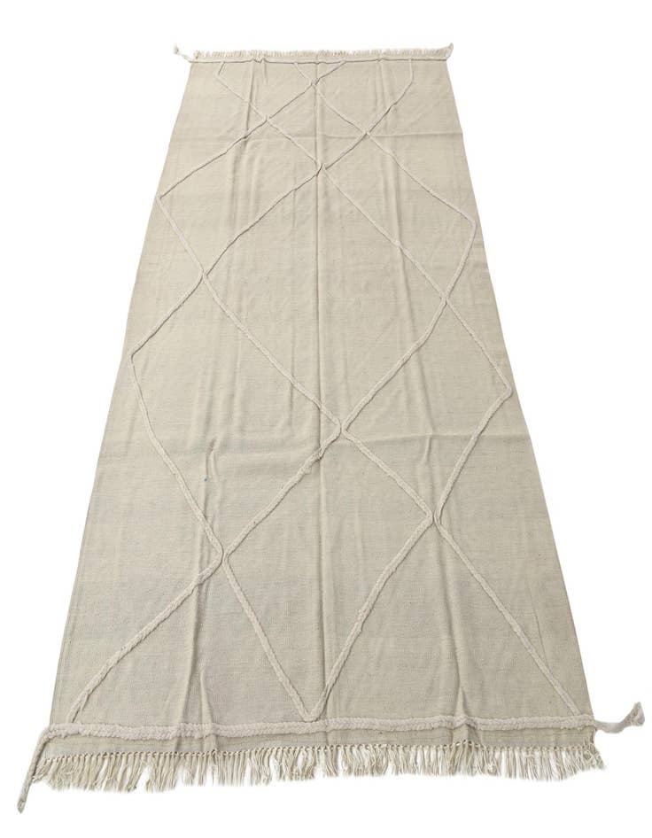 Detail image of  5' 6 x 7' 10  Hand Woven Kilim Modern Wool Rug