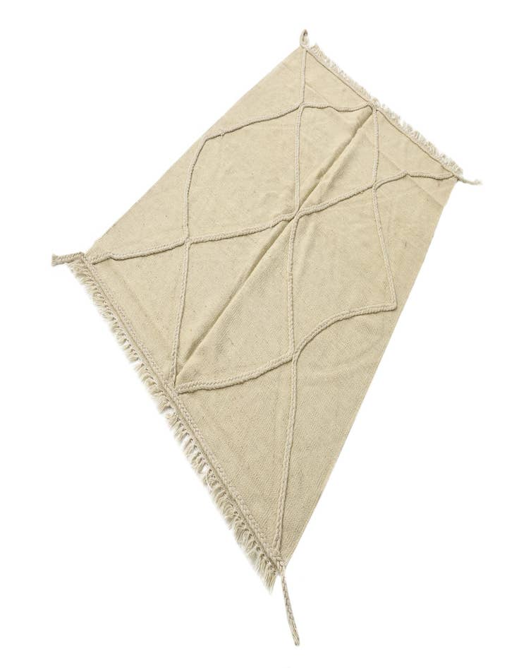 Detail image of  3' 3 x 4' 10  Hand Woven Kilim Modern Wool Rug