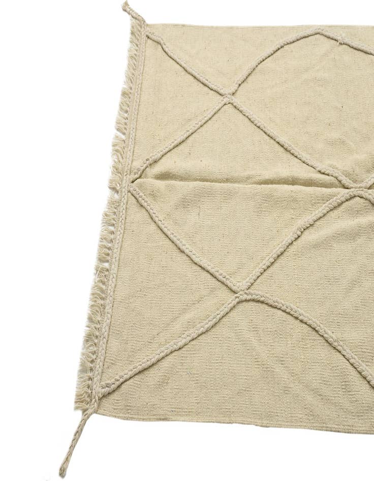 Detail image of  3' 3 x 4' 10  Hand Woven Kilim Modern Wool Rug