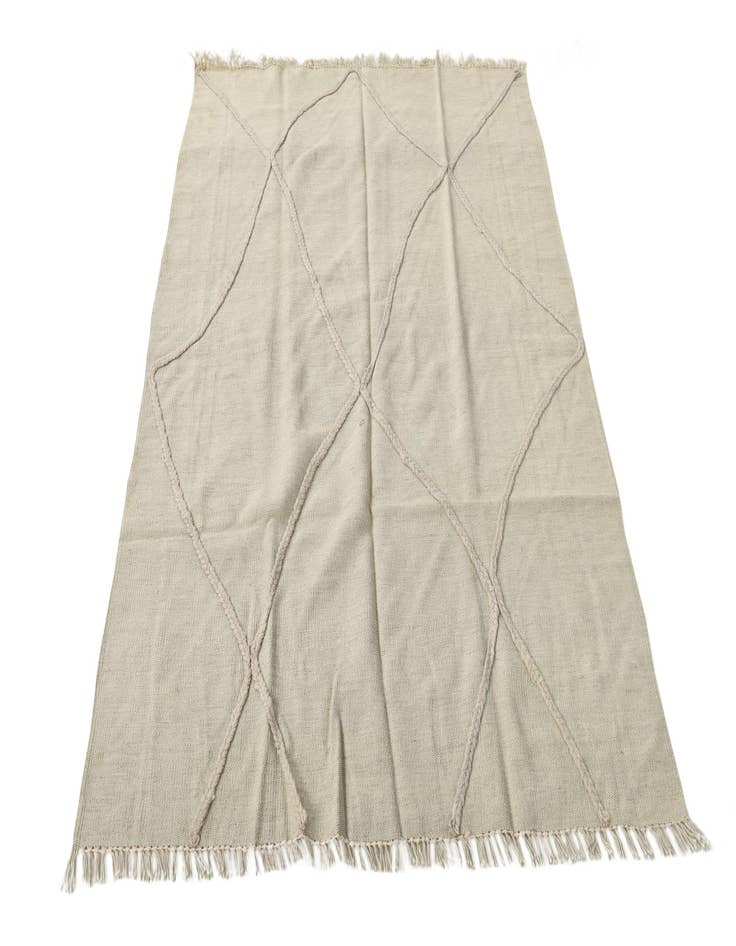 Detail image of  4' x 5' 3  Hand Woven Kilim Modern Wool Rug