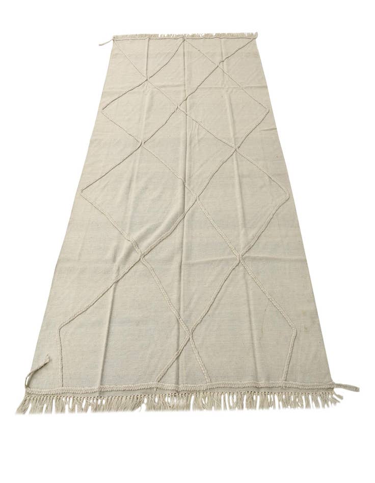 Detail image of  5' 7 x 7' 9  Hand Woven Kilim Modern Wool Rug