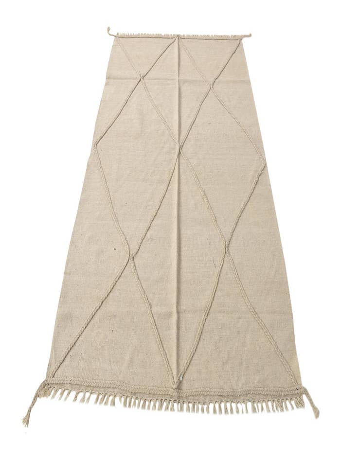 Detail image of  4' 1 x 6' 1  Hand Woven Kilim Modern Wool Rug