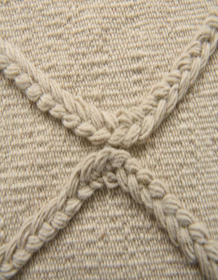 Detail image of  4' 1 x 6' 1  Hand Woven Kilim Modern Wool Rug