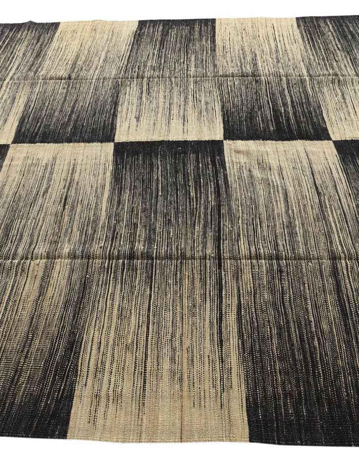 Detail image of  7' 10 x 9' 7  Hand Woven Kilim Modern Wool Rug